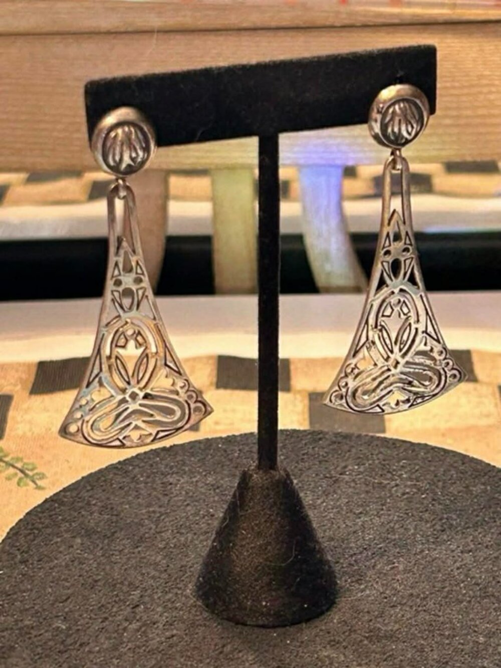 Unique Handmade Sterling Silver Earrings Inspired By Artist Frida Kahlo Mexico